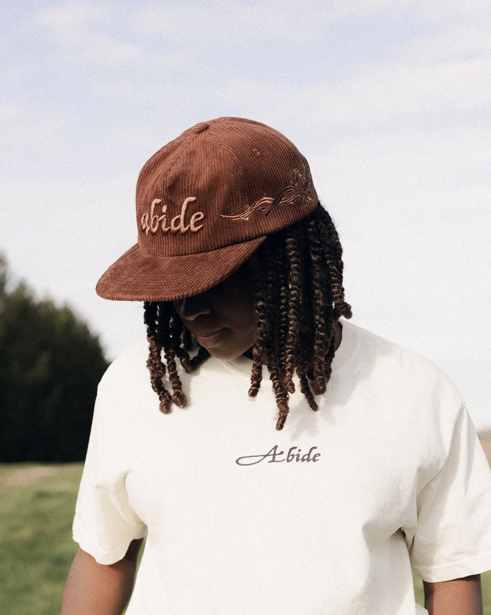 "Abide" Corduroy Hat - Image 5