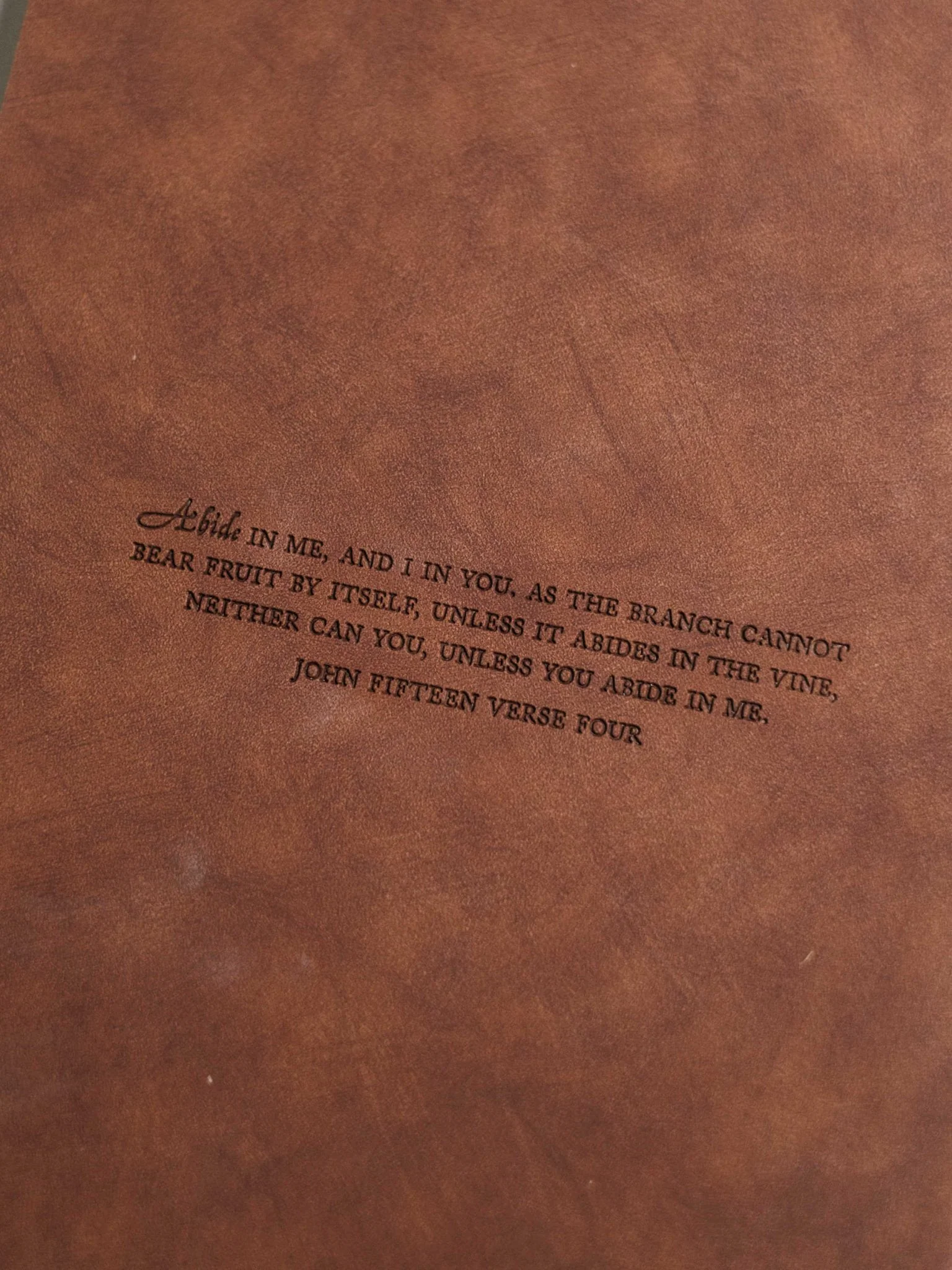 "Abide" Leather Journal - Image 8