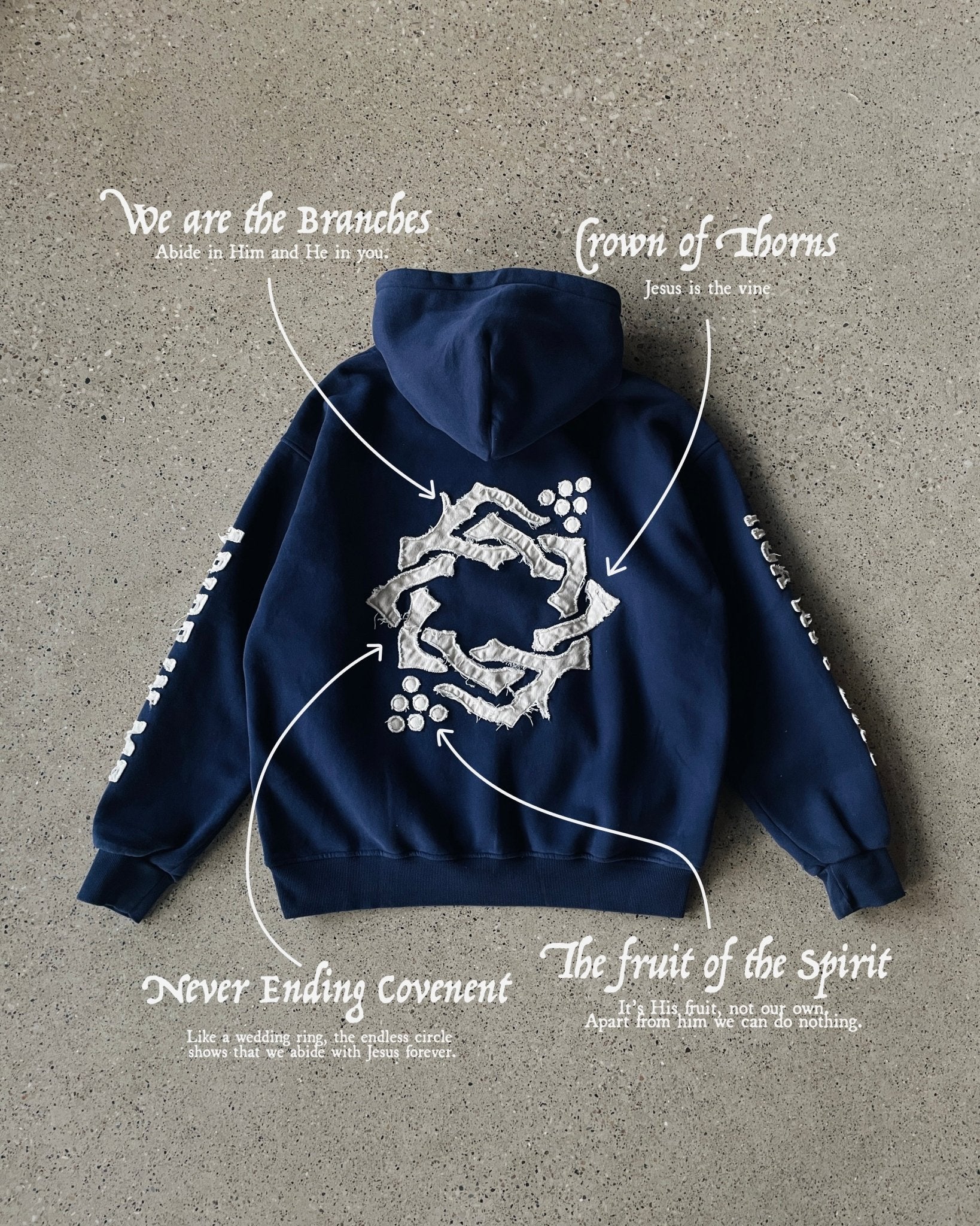 "Abide" Maroon Comfort Hoodie (Limited Edition) - Image 4