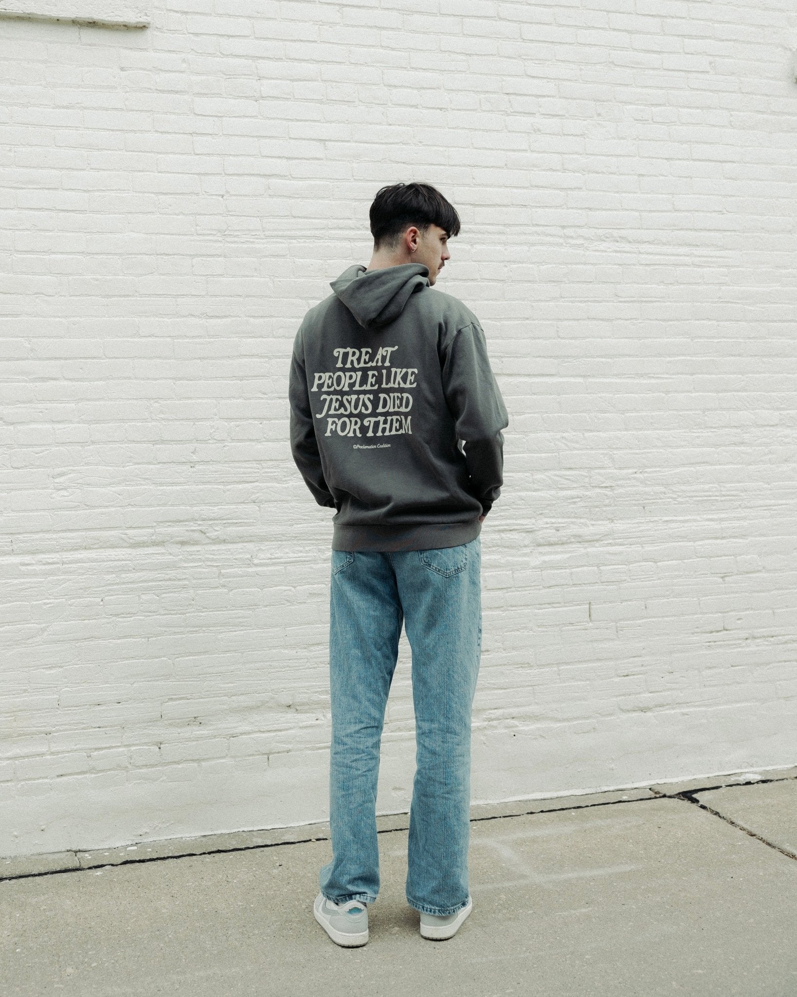 Treat People Like Jesus Died for Them® Heavyweight Hoodie - Image 3