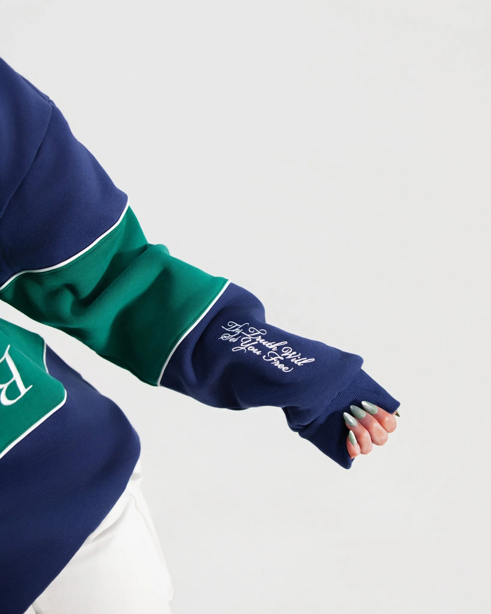 "Dare To Be True" Color-Block Comfort Crewneck - Image 5