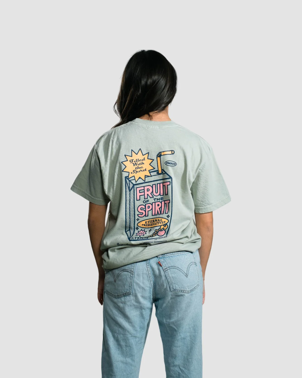 "Juice Box" Sage Tee - Image 5