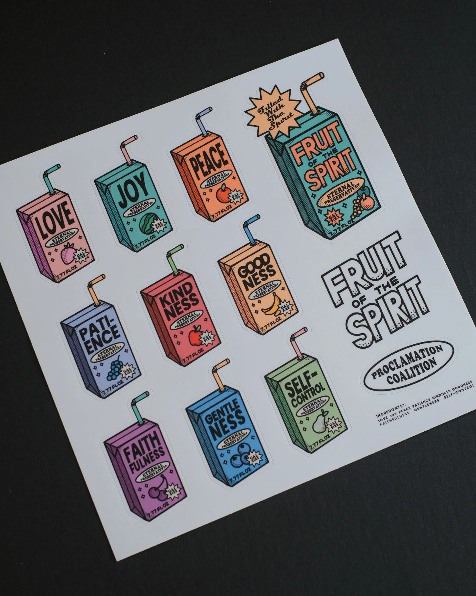 "Juice Box" Sticker Sheet - Image 3