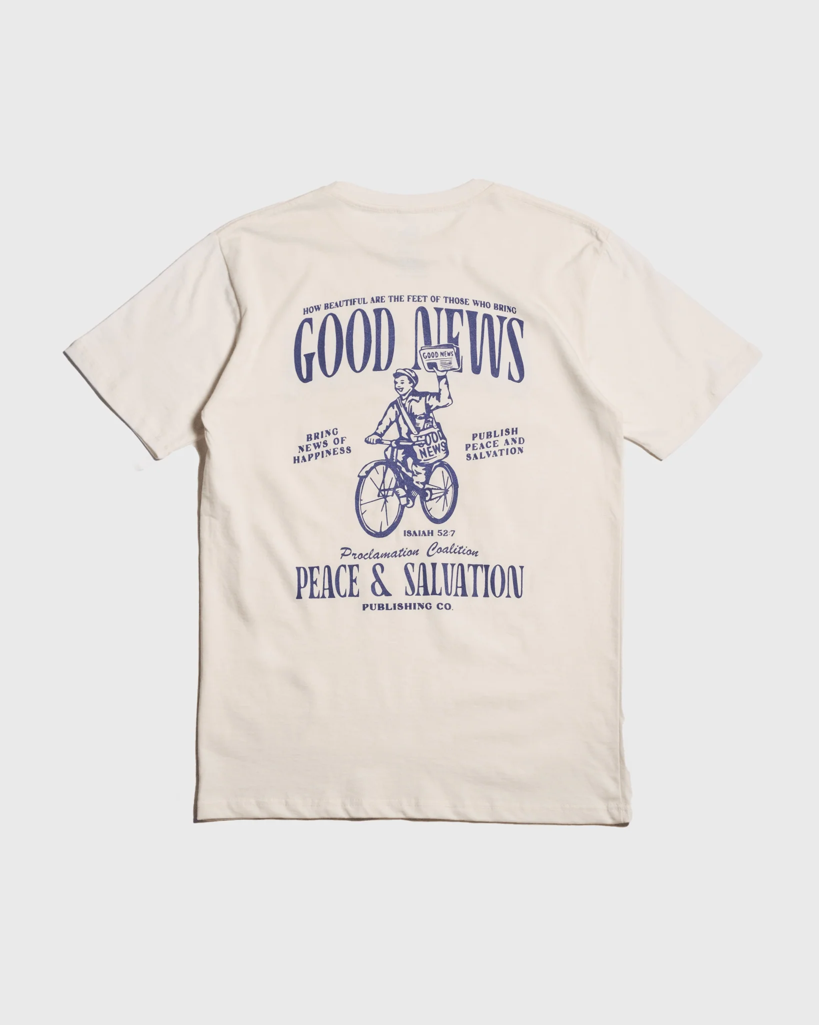 "Good News - Paper Boy" Ivory Tee - Image 3