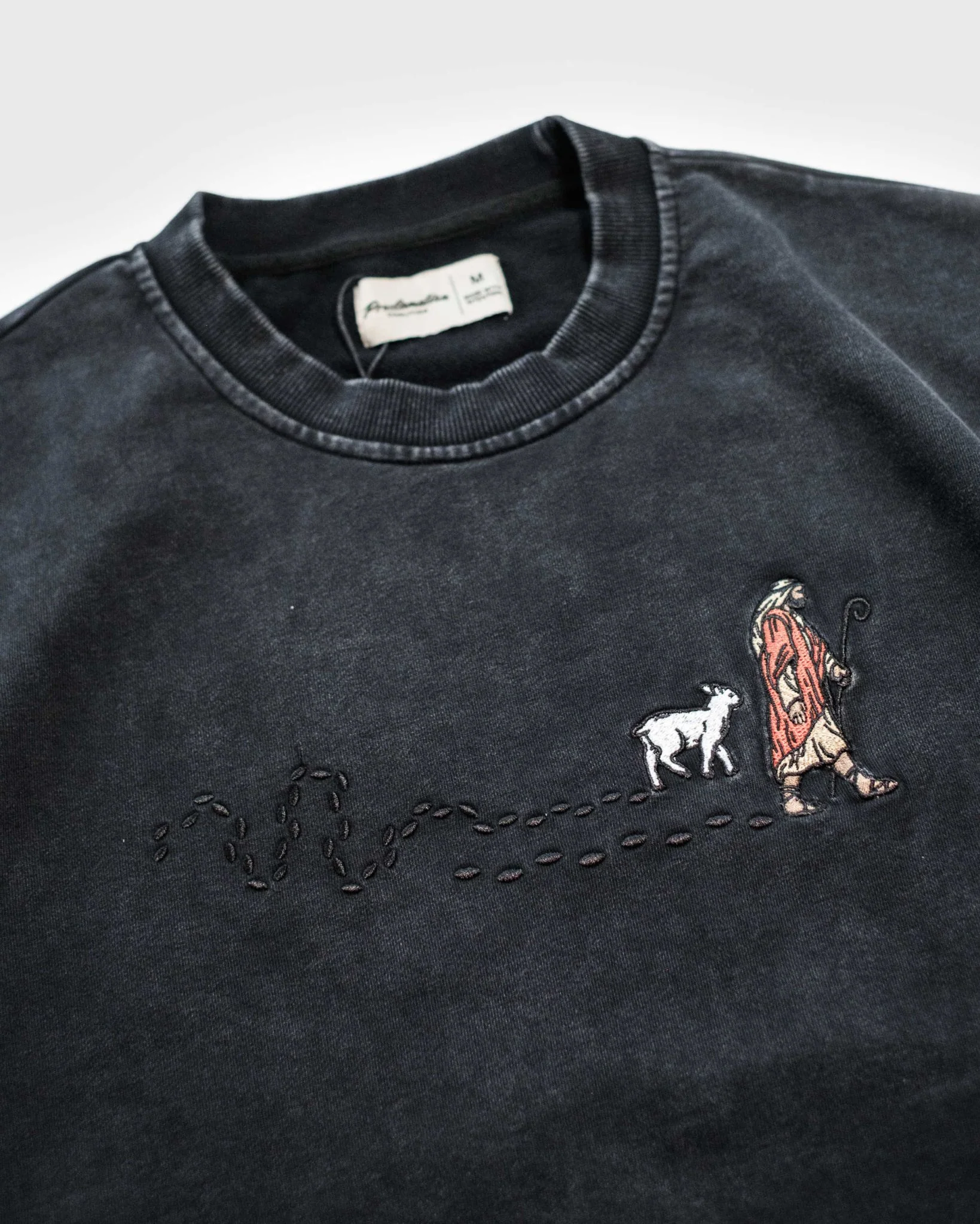 "Good Shepherd" Dark Valleys Heavyweight+ Tee (Puff Print) - Image 6