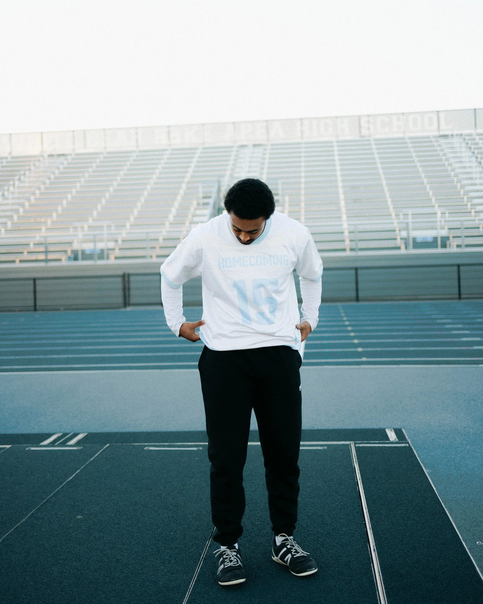 "Homecoming - Luke 15:24" White & Blue Jersey - Image 5