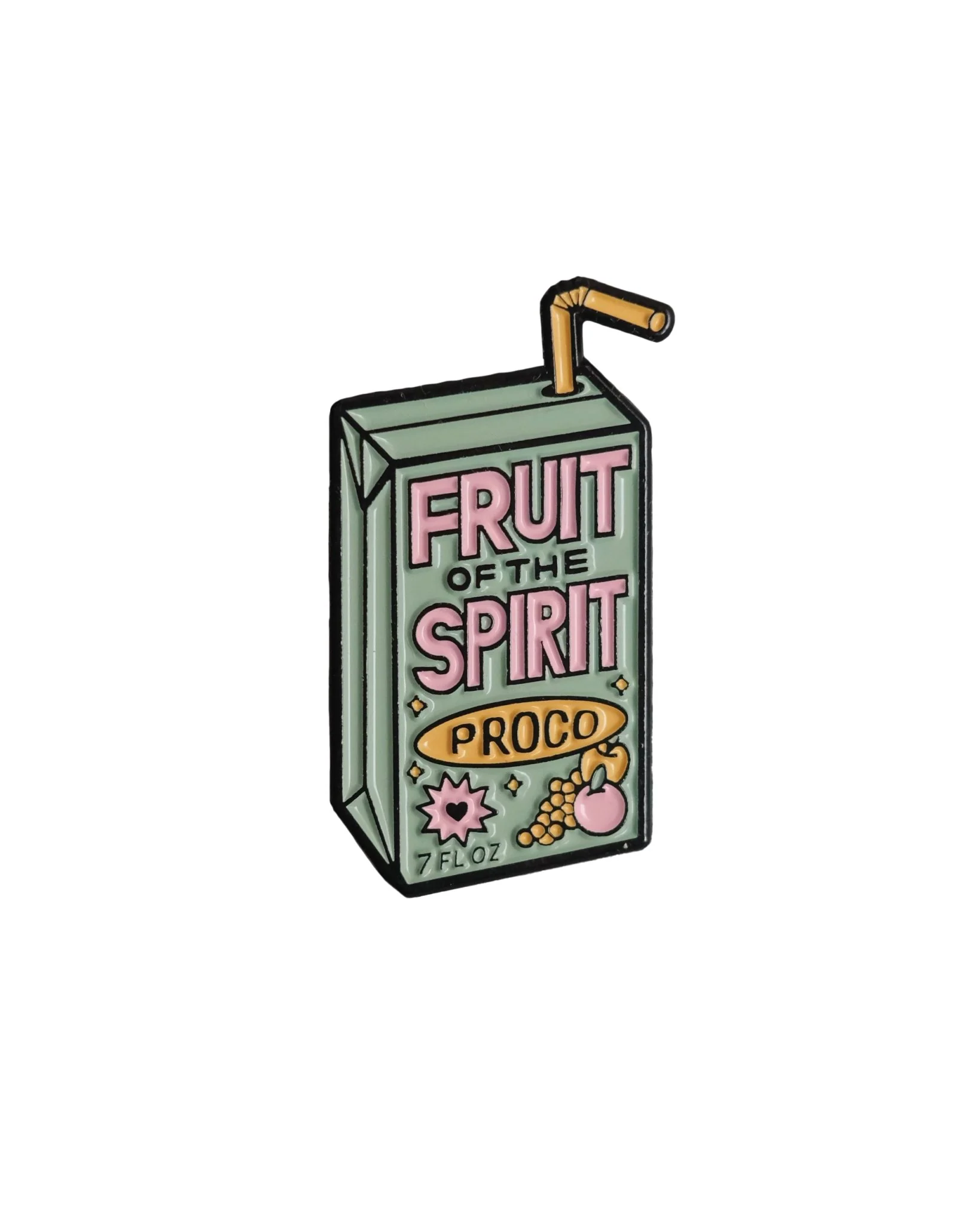 "Juice Box" Premium Enamel Pin - Image 3