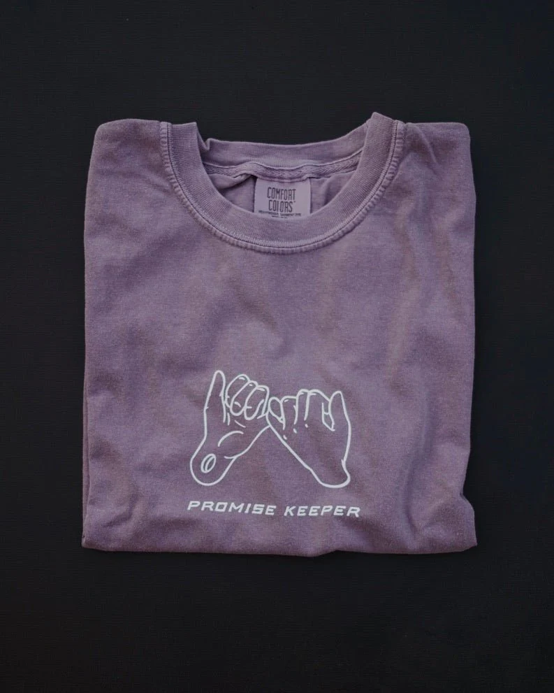 Promise Keeper - Faded Purple Tee - Image 4