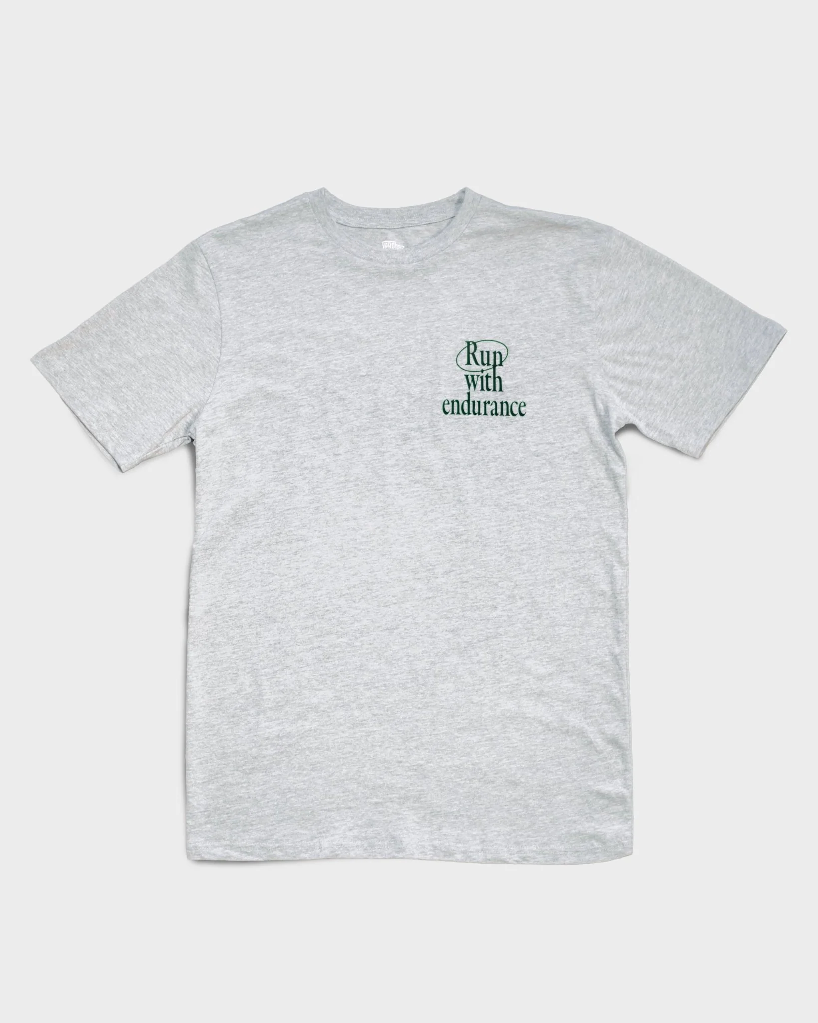 "Run With Endurance" Heather Grey Tee - Image 4