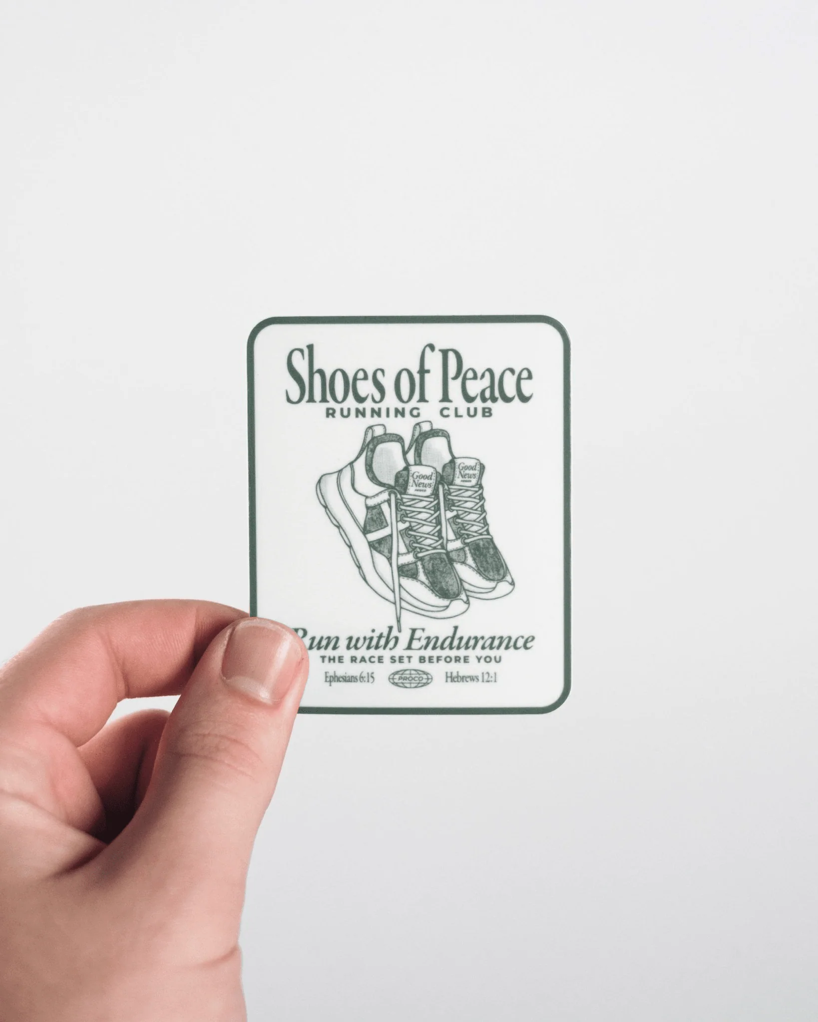 "Run With Endurance" Sticker - Image 2