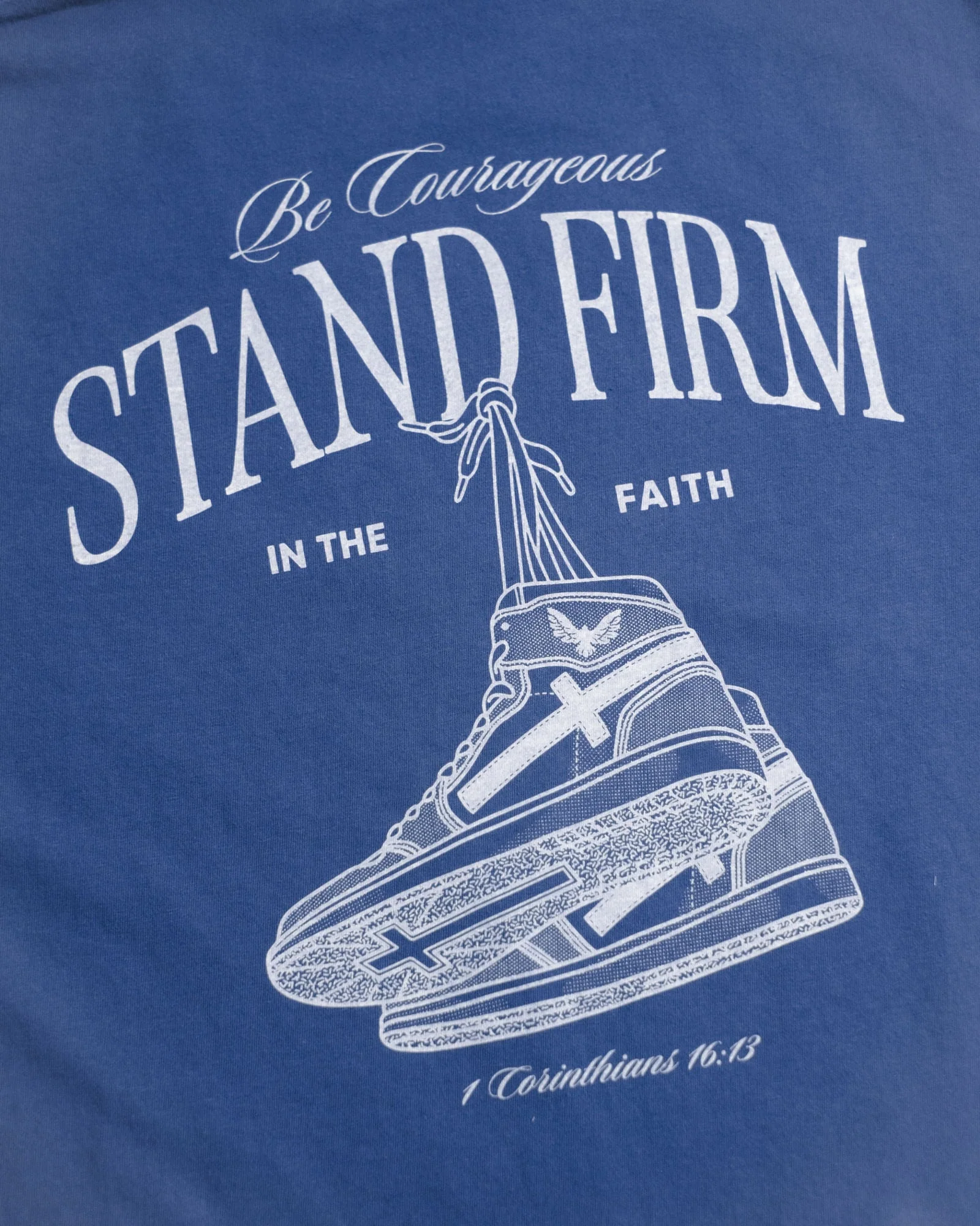 "Stand Firm X Stay True" Faded Navy Tee - Image 9