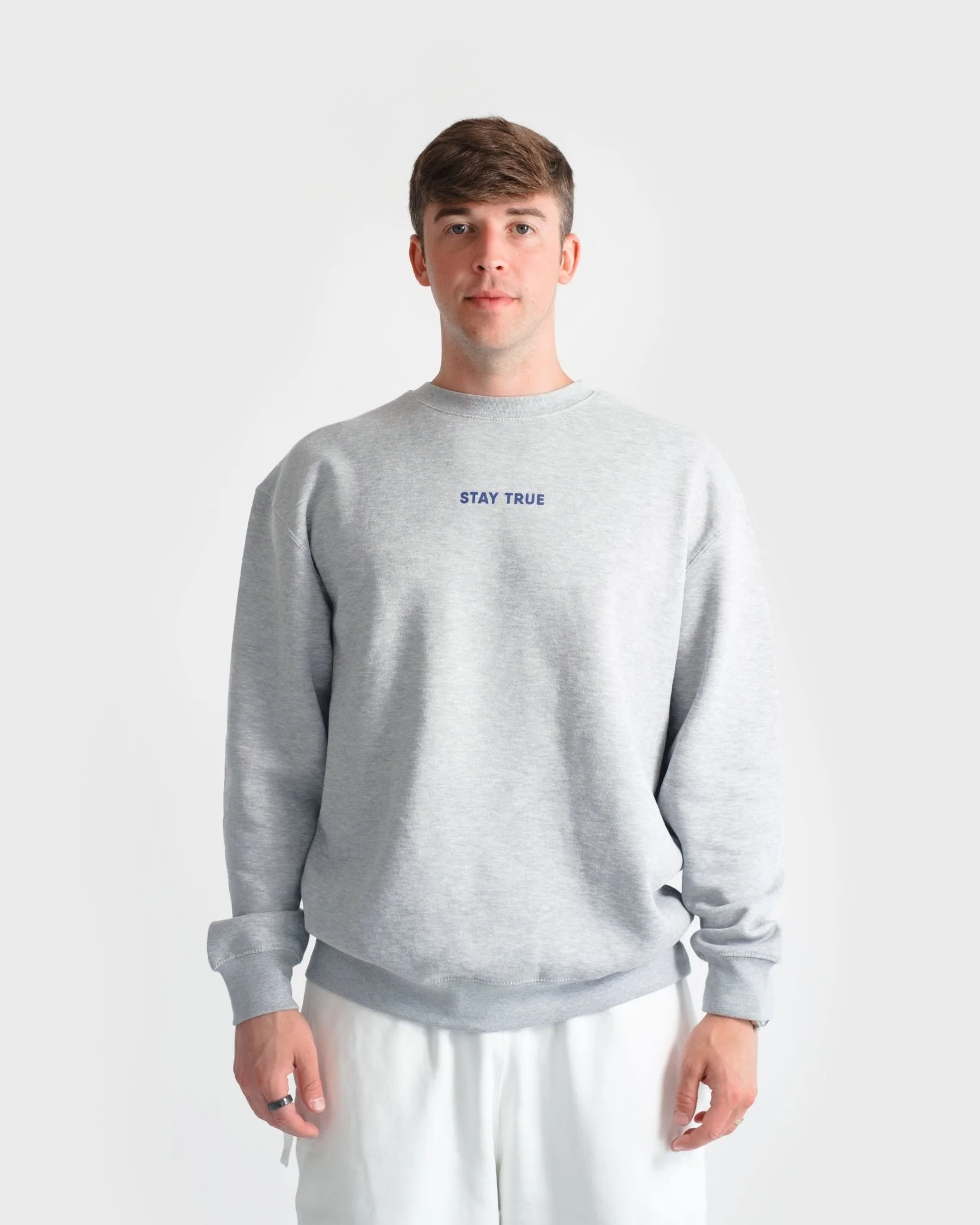 "Stand Firm X Stay True" Heather Grey Crewneck (Clear-Out) - Image 7