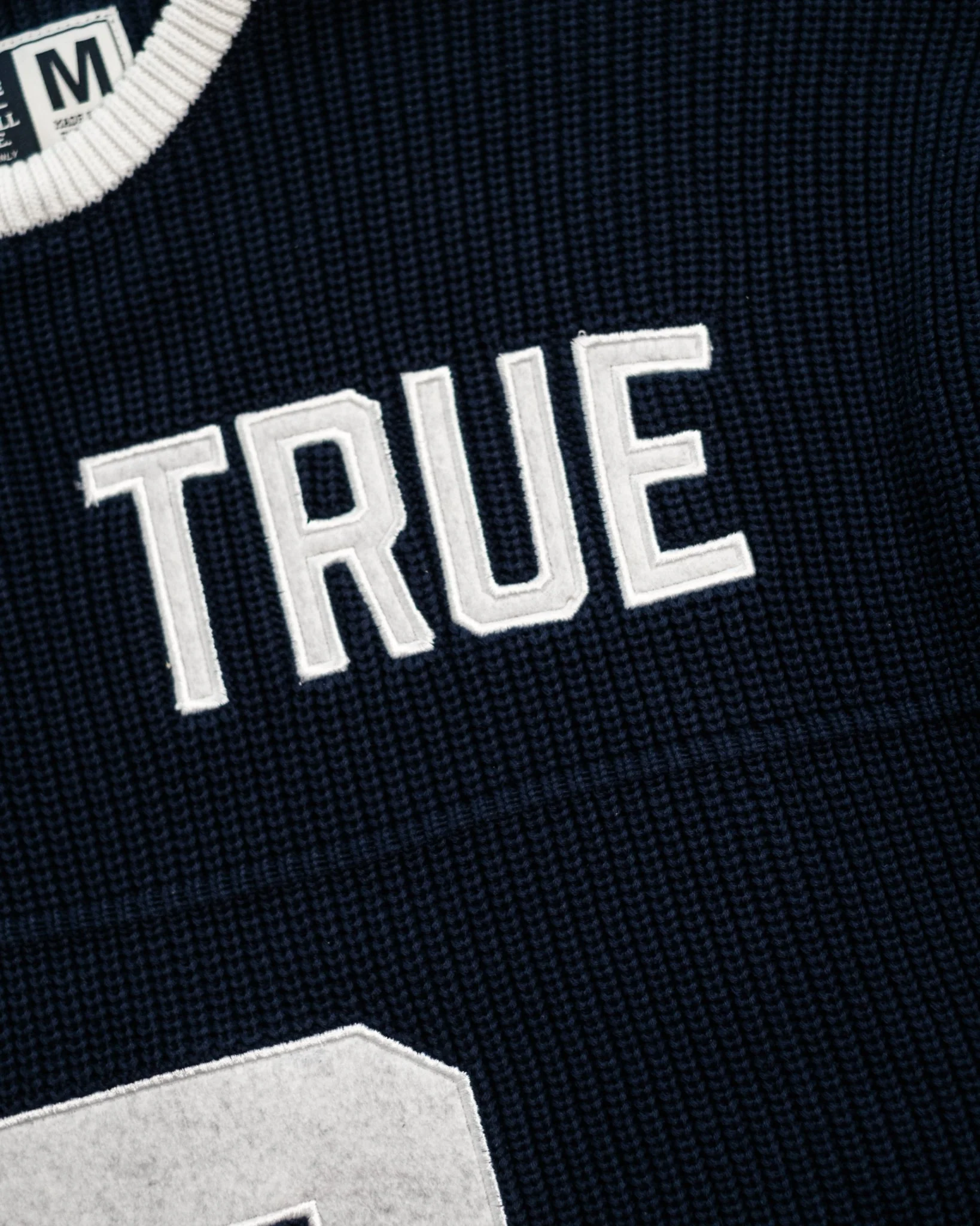 "Stay True" Navy Knit Jersey - Image 5