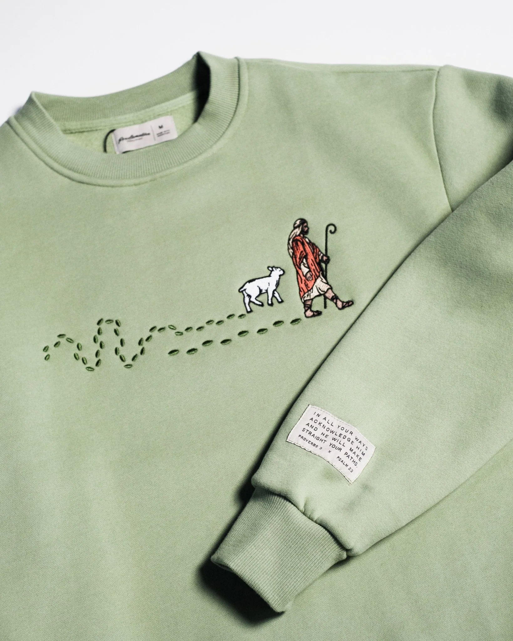 "Good Shepherd" Green Pastures Comfort Crewneck - Image 5